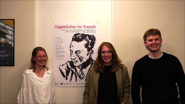 Kantorowicz733x414 Philine Dorenbusch, Finja Zemke und Nicolas Paulus während der Veranstaltung