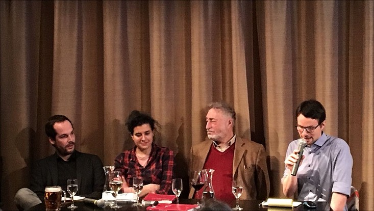 2018-06-03-jalta-desintegration-juedischer salon-733x414 Max Czollek, Anna Schapiro, Micha Brumlik und Sebastian Schirrmeister